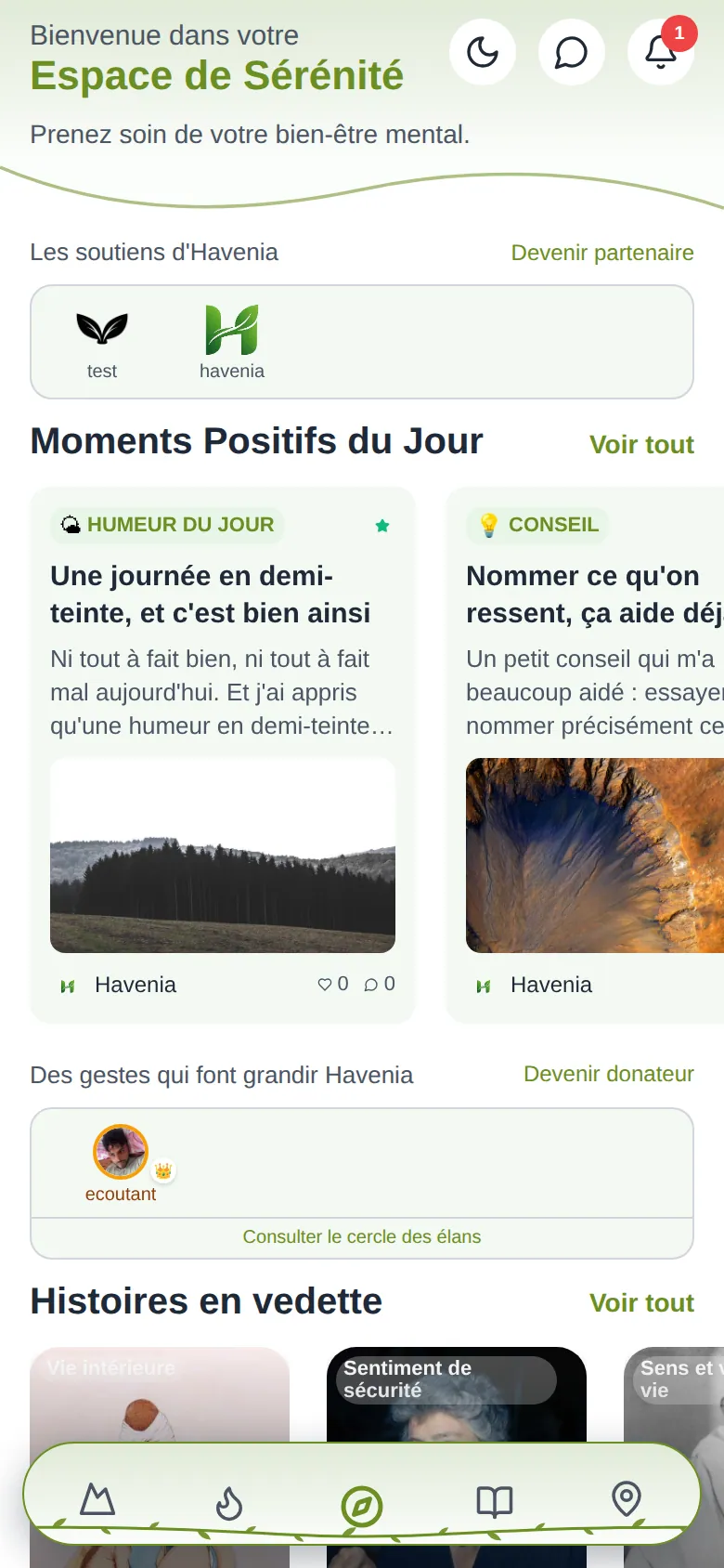 Le même accueil sur téléphone