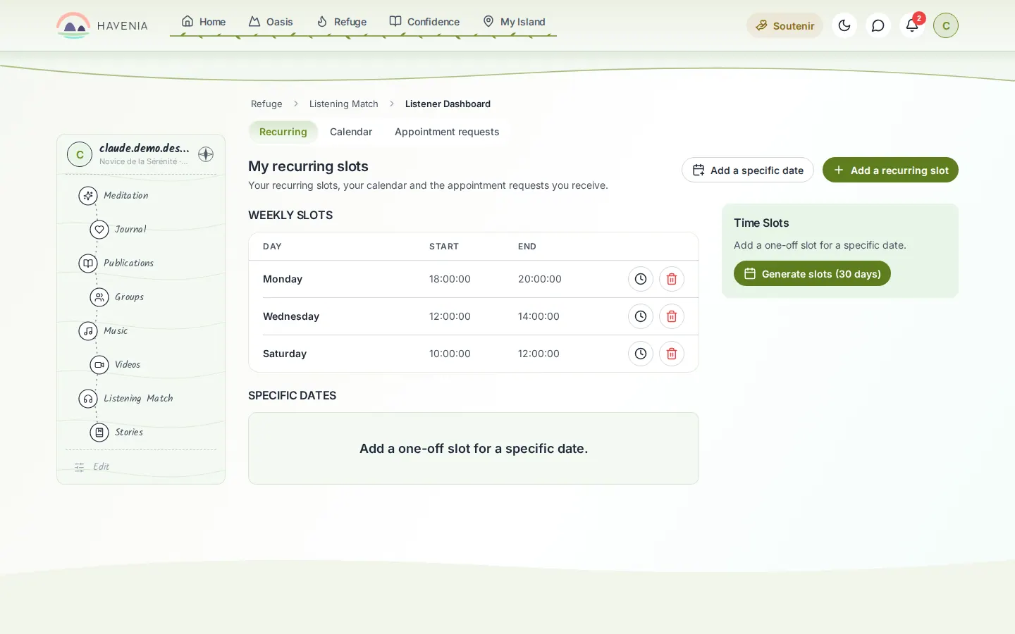 Availability management