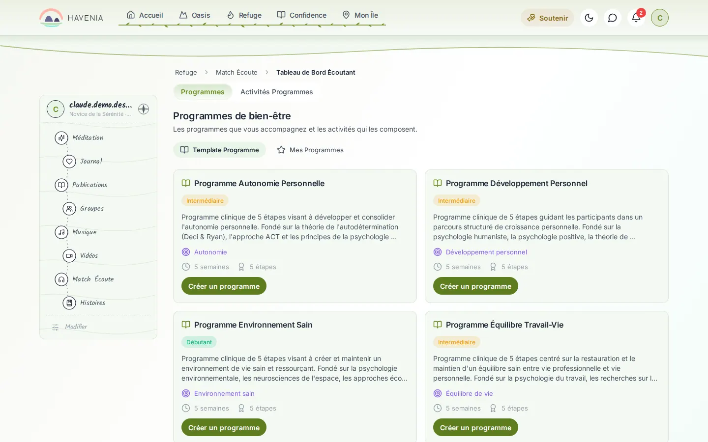 Les programmes d’accompagnement